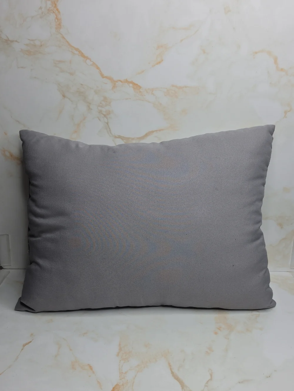 Gray Quilted Decorative Pillow - Neutral Accent